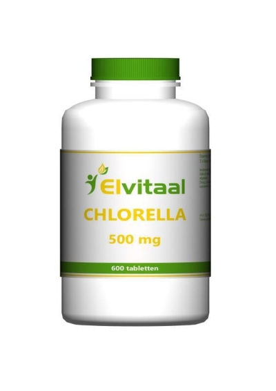 Foto van Elvitaal chlorella 500mg 600tb via drogist