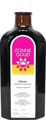 Zonnegoud allium siroop 150ml  drogist