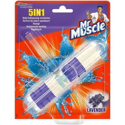 Mr muscle 5 in 1 toiletblok lavendel 41g  drogist