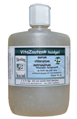 Foto van Vita reform van der snoek aurum chlor. natronatum huidgel nr. 25 90ml via drogist
