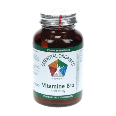 Foto van Essential organics vitamine b12 100 mcg 90tab via drogist