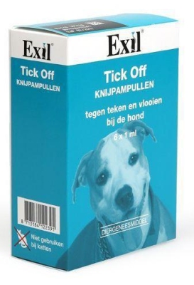 Exil tick off knijpampul hond 1 ml 6x1ml  drogist