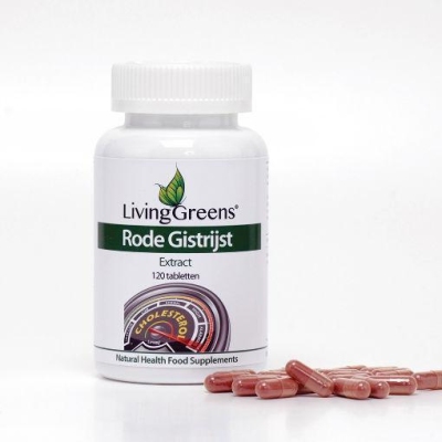 Foto van Livinggreens rode gistrijst extract 120tb via drogist