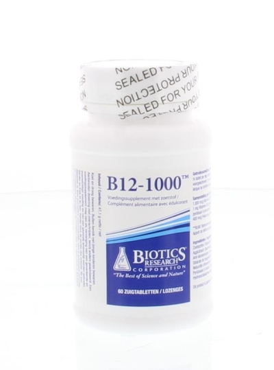 Foto van Biotics b12-1000 zuigtabletten 60tb via drogist