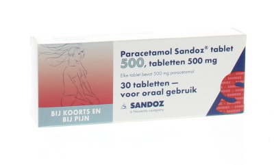 Foto van Sandoz paracetamol 500 mg 30tb via drogist
