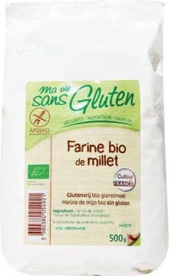 Foto van Ma vie sans gierstmeel bio - glutenvrij 500g via drogist