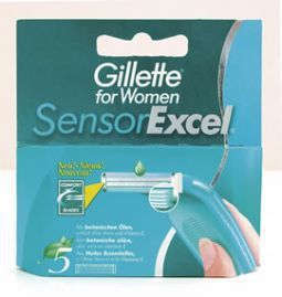 Foto van Gillette scheermesjes sensor excel women 5st via drogist
