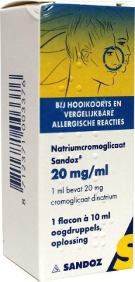 Foto van Sandoz natriumcromoglic oogdruppels 20 mg 10ml via drogist