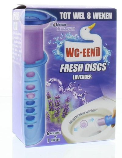 Wc eend fresh disk houder lavendel 36ml  drogist