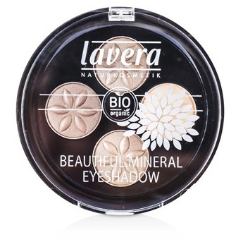 Lavera eyeshadow beautiful quattro capuccino cream 02 4x0.8g  drogist