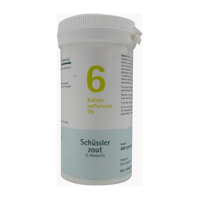 Pfluger schussler celzout 6 kalium sulfuricum d6 400tab  drogist