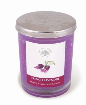 Green tree geurkaars french lavender glas 200g  drogist