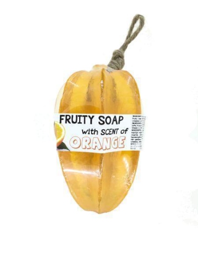 Foto van Fruity soap sinaasappel zeep 110g via drogist