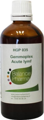 Foto van Balance pharma gemmoplex hgp035 acute lymf 100ml via drogist