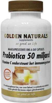 Foto van Golden naturals probiotica 50 miljard 90cp via drogist
