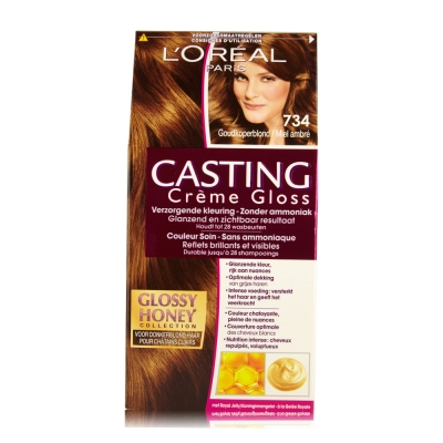 L'oréal paris casting creme gloss haarverf goudkoperblond 734 verp  drogist