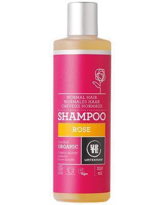 Foto van Urtekram shampoo rozen normaal haar 250ml via drogist