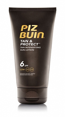 Foto van Piz buin zonnebrand lotion tan & protect spf6 150ml via drogist