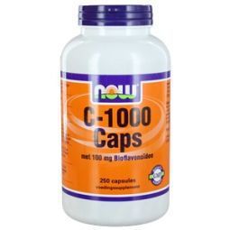 Foto van Now vitamine c 1000mg bioflavonoiden 250cap via drogist