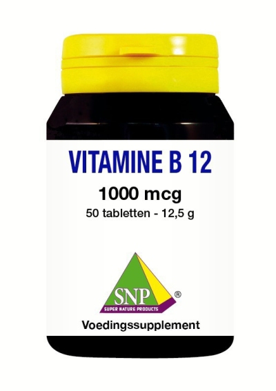 Foto van Snp vitamine b12 1000 mcg 50tb via drogist