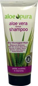 Foto van Aloe pura shampoo douche bad aloe vera organic 200ml via drogist