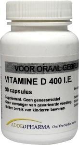 Foto van Added pharma vitamine d 400ie los 90ca via drogist