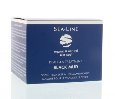 Foto van Sea line gezichtsmasker black mud treatment 225ml via drogist