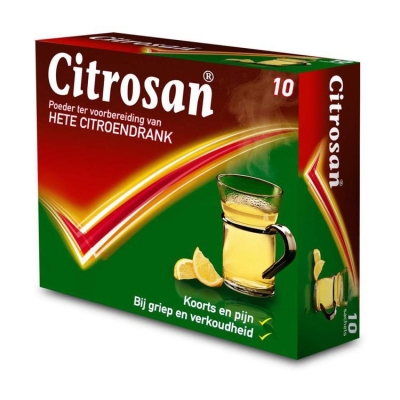 Foto van Citrosan hete citroendrank 10sach via drogist