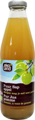 Foto van Ekoland appel hoogstam puur sap 750ml via drogist