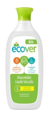 Foto van Ecover afwasmiddel citroen/aloe vera 500ml via drogist