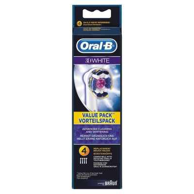 Foto van Oral-b opzetborstel 3d white 4st via drogist