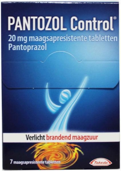 Foto van Pantozol control 20 mg 7tab via drogist