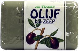 Foto van Traay zeep olijf / lavendel bio 250g via drogist