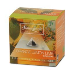 Foto van Simon levelt piramide rooibos orange lemon lime 10bt via drogist
