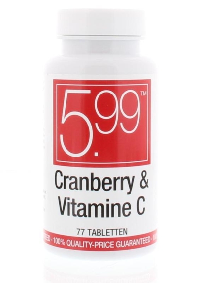 5.99 cranberry & vitamine c 77tab  drogist