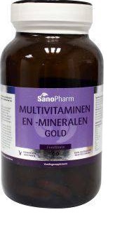 Foto van Sanopharm multivitaminen/mineralen euro gold 60tab via drogist