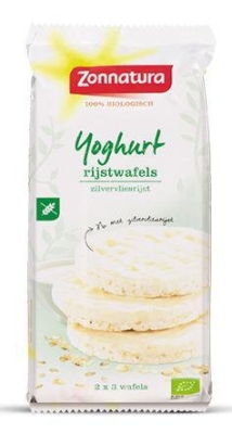 Foto van Zonnatura rijstwafels yoghurt 100g via drogist