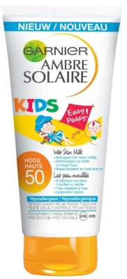 Foto van Ambre solaire zonnebrand melk kids spf50 wet skin 150ml via drogist