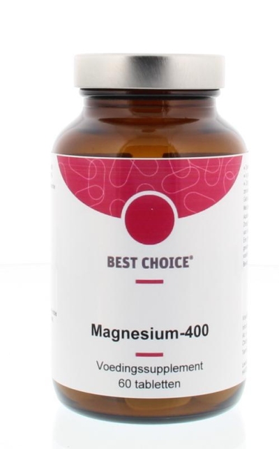 Foto van Best choice magnesium 400 60tab via drogist