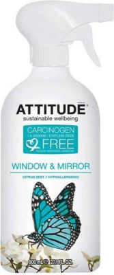 Foto van Attitude reiniger raam en spiegel 800ml via drogist