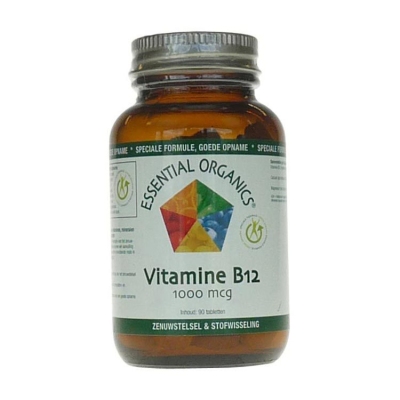 Foto van Essential organics vitamine b12 1000 mcg 90tab via drogist