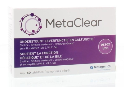 Metagenics metaclear 60tb  drogist