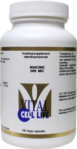 Vital cell life vitamine b3 niacine 500 mg 100cap  drogist