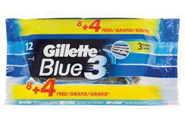 Foto van Gillette blue iii wegwerpmesjes 8+4st via drogist