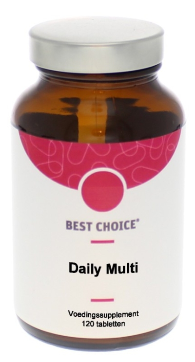Foto van Best choice daily multi vitaminen mineralen complex 120tab via drogist