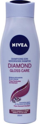 Foto van Nivea shampoo diamond gloss 250ml via drogist