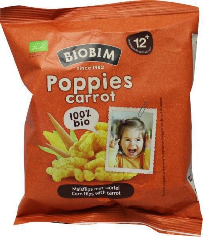Biobim poppies wortel 12+ eko 6 x 25gr  drogist