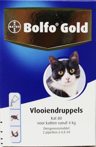 Foto van Bolfo druppels voor katten 2x0.8m via drogist
