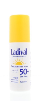 Ladival zonnebrand spray zongevoelige huid spf50 150ml  drogist
