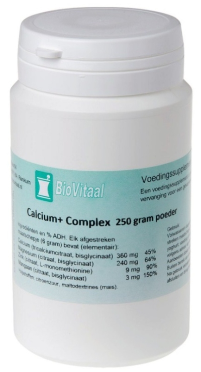 Foto van Biovitaal calcium+ comp poed * 250gr via drogist